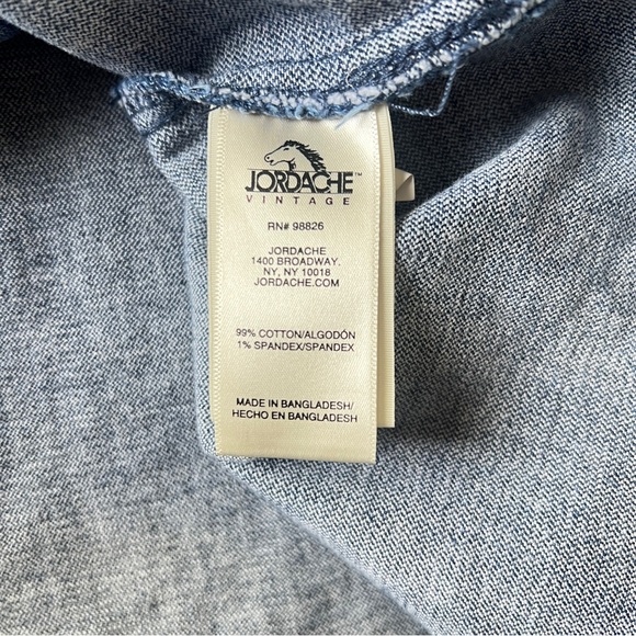 Jordache Vintage Button Up Denim Dress Size Small - Picture 7 of 7